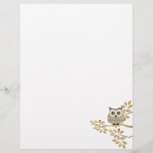 Wide Eyes Owl in Baumbrille (Vorderseite)