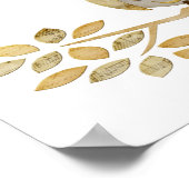 Wide Eyes Owl in Tree Poster (Ecke)