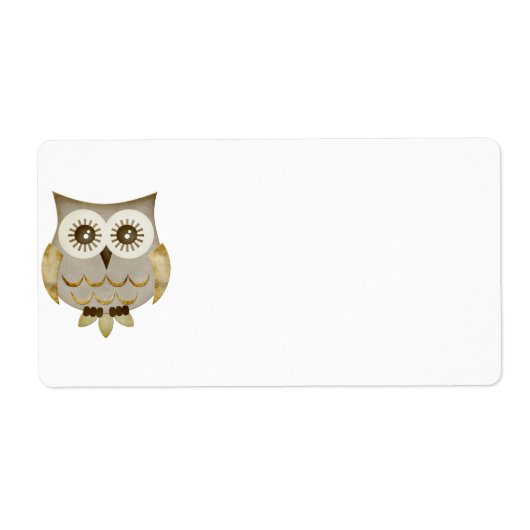 Wide Eyes Owl Label (Vorne)