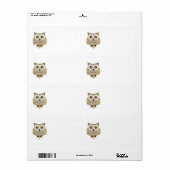 Wide Eyes Owl Label (Vorne)