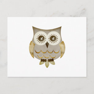 Wide Eyes Owl Postkarte