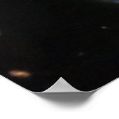 Wide Field of Planet Neptune in James Webb Poster (Ecke)