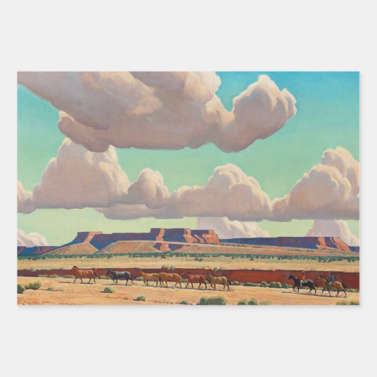 Wide Lands der Navajo von Maynard Dixon Geschenkpapier Set (Vorderseite 3)