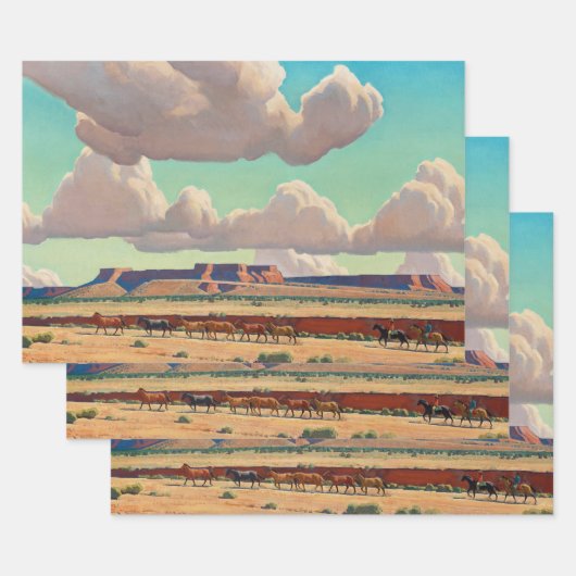 Wide Lands der Navajo von Maynard Dixon Geschenkpapier Set (Set)