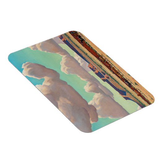 Wide Lands der Navajo von Maynard Dixon Magnet (Rechte Seite)