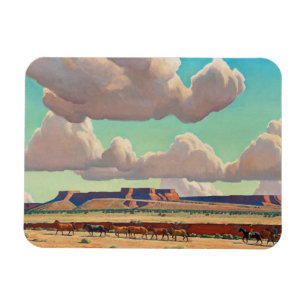 Wide Lands der Navajo von Maynard Dixon Magnet
