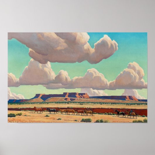 Wide Lands der Navajo von Maynard Dixon Poster (Vorne)