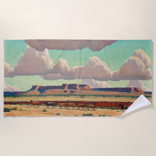 Wide Lands der Navajo von Maynard Dixon Strandtuch