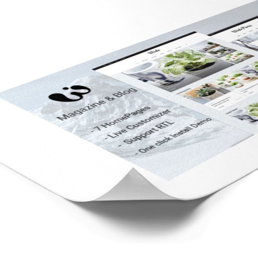 Wide - Magazine & Blog WordPress Themes Poster (Ecke)