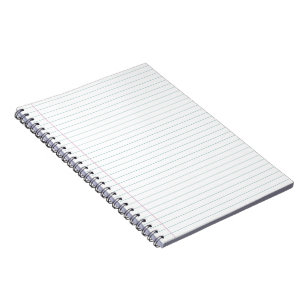 Wide Ruled Notebook Notizblock