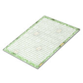 Wide Ruled Retro 60er Mitte Jahrhundert Grün Vinta Notizblock (angewinkelt)