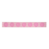 Wide Satin pink Ribbon Multi-Sprache Frieden Satinband (Vorderseite)