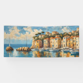 Wide Seascape Mediterrane antiker Hafen Banner (Horizontal)
