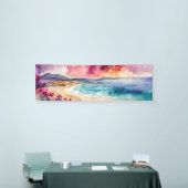 Wide Seascape Mediterrane Lila Ruhe Banner (Messeveranstaltung)