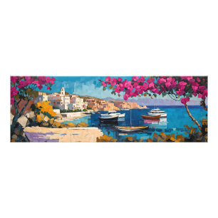 Wide Seascape Mediterranean Ruhiger Hafen Fotodruck