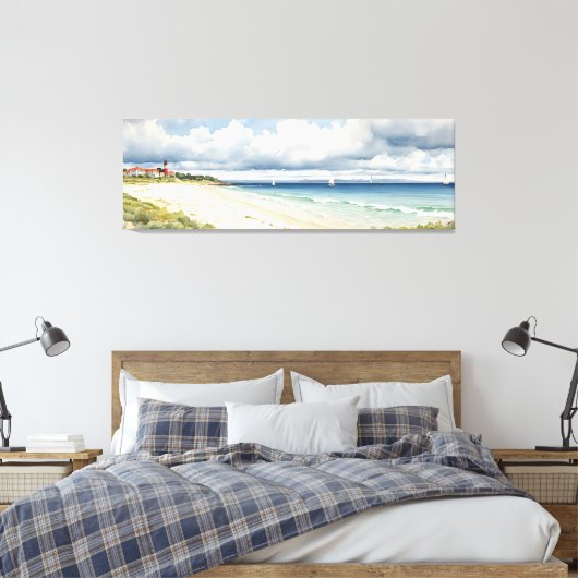 Wide Seascape "Norfolk lebt am Meer" Leinwanddruck (Insitu (Schlafzimmer))