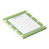 Wide Strip Lime Green Notepad Notizblock (angewinkelt)