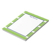 Wide Strip Lime Green Notepad Notizblock (Rotiert)
