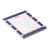 Wide Strip Navy Blue Notepad Notizblock (angewinkelt)