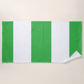 Wide Stripes Lime Green  Strandtuch (Vorderseite)