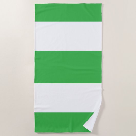 Wide Stripes Lime Green  Strandtuch (Vorderseite)