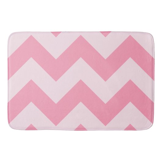 Wide Zigzag Pattern Pinks Badematte (Vorderseite)