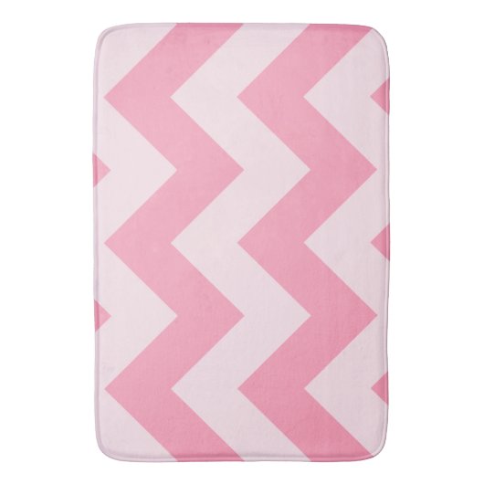 Wide Zigzag Pattern Pinks Badematte (Vorderseite Vertikal)