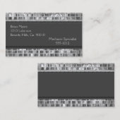 Widergespiegelte Metallmagie Visitenkarte (Vorne/Hinten)