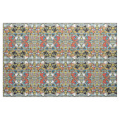 Widergespiegelte rote Füchse und Herz-Muster Stoff (Fat Quarter (45,7 x 55,9 cm))