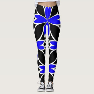 Widergespiegelter Celtic (Blau umgewandelt) Leggings