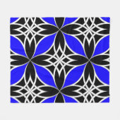 Widergespiegelter Celtic (Flutterby Blau) Fleecedecke (Vorderseite (Horizontal))