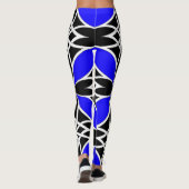 Widergespiegelter Celtic (Flutterby Blau) Leggings (Rückseite)