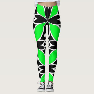 Widergespiegelter Celtic (Flutterby Grün) Leggings