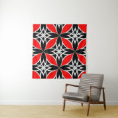 Widergespiegelter Celtic (Flutterby Rot) Wandteppich (Beispiel (Horizontal))