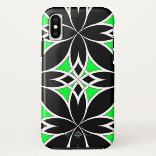 Widergespiegelter Celtic (Grün) Case-Mate iPhone Hülle (Rückseite)