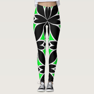 Widergespiegelter Celtic (Grün) Leggings