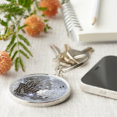 Widergespiegelter Disco-Ball 1 Schlüsselanhänger (Seite)