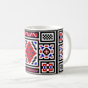 Widergespiegeltes Mosaik Kaffeetasse
