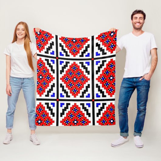 Widergespiegeltes Mosaik (klein) Fleecedecke (Beispiel)