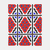 Widergespiegeltes Mosaik (klein) Fleecedecke (Vorderseite)