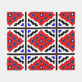 Widergespiegeltes Mosaik (klein) Fleecedecke (Vorderseite (Horizontal))