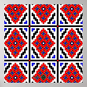 Widergespiegeltes Mosaik (klein) Poster