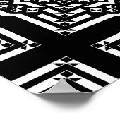 Widergespiegeltes Stückchen-Gitter Poster (Ecke)