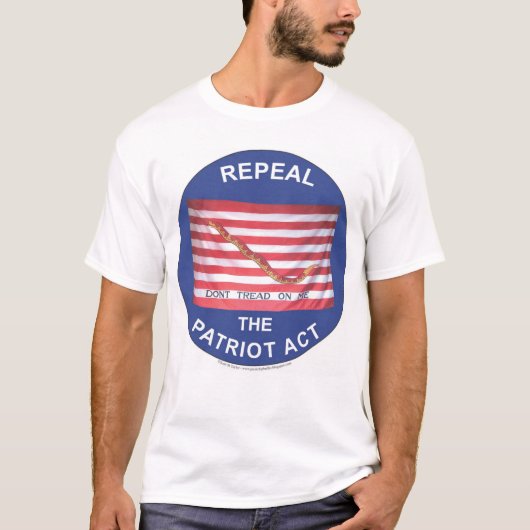Widerrufen Sie Patriot Act T-Shirt (Vorderseite)