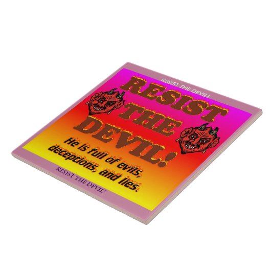 Widersetzen Sie sich dem Teufel! Fliese (Seite)