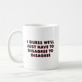 Widersprechen Sie Funny Mug Kaffeetasse (Links)