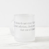 Widersprüche Mattglastasse (Vorderseite Links)