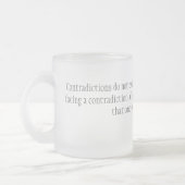 Widersprüche Mattglastasse (Links)