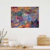 Widersprüchliche Emotionen - abstrakte Kunstmalere Poster (Küche)