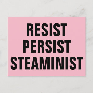 Widerstand bleibendes DAMPSinistischer STAMMresist Postkarte